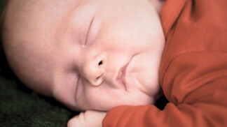 photo of a baby asleep