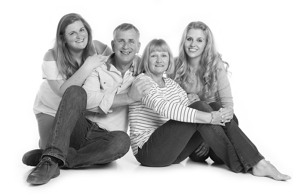 Professional family photo session at TWorld Studio in Lichfield